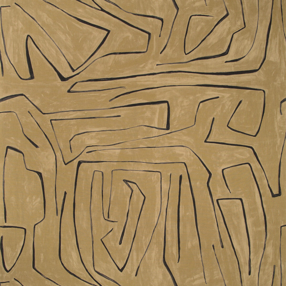 Graffito Java by Groundworks Designer Fabric KELLY WEARSTLER V COTTON - 52%;LINEN - 48% Italy MEDIUM Horizontal: 54 and Vertical: 54 54 - Swanky Fabrics -