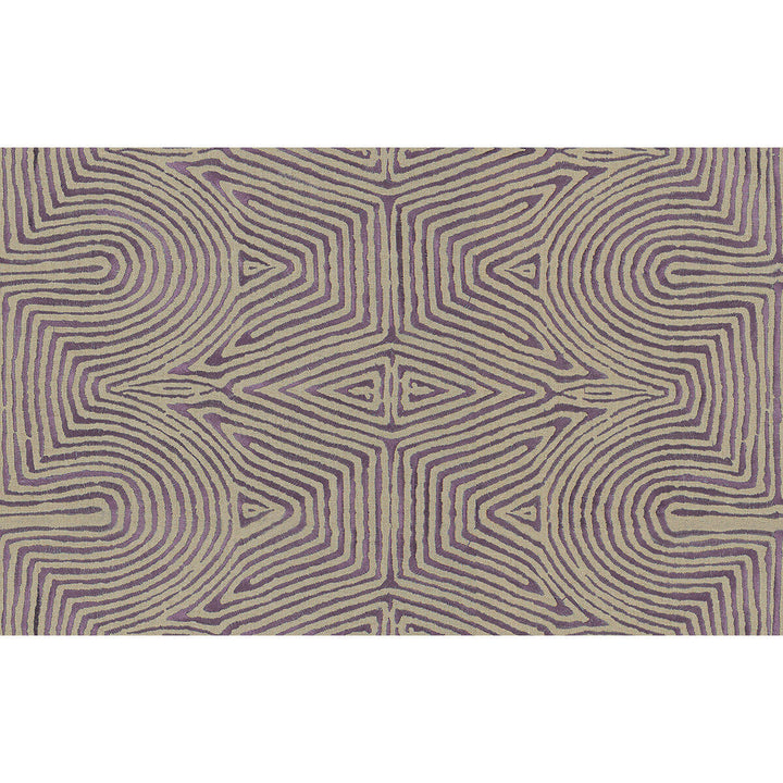 Julia Emb Flax/Mauve by Groundworks Designer Fabric PRISM LINEN - 68%;VISCOSE - 19%;SPUN POLYESTER - 13% India LIGHT Horizontal: 25.5 and Vertical: 7.75 51.5 - Swanky Fabrics -