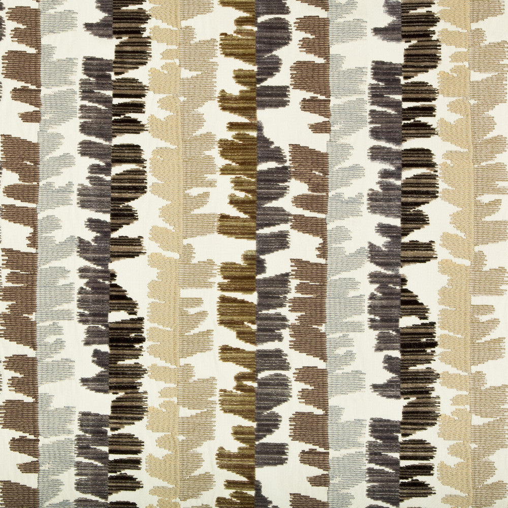 Fractal Velvet Sand/Stone by Groundworks Designer Fabric PRISM VISCOSE - 56%;COTTON - 39%;POLYESTER - 5% India HEAVY Horizontal: 13.75 and Vertical: 15.75 54 - Swanky Fabrics -