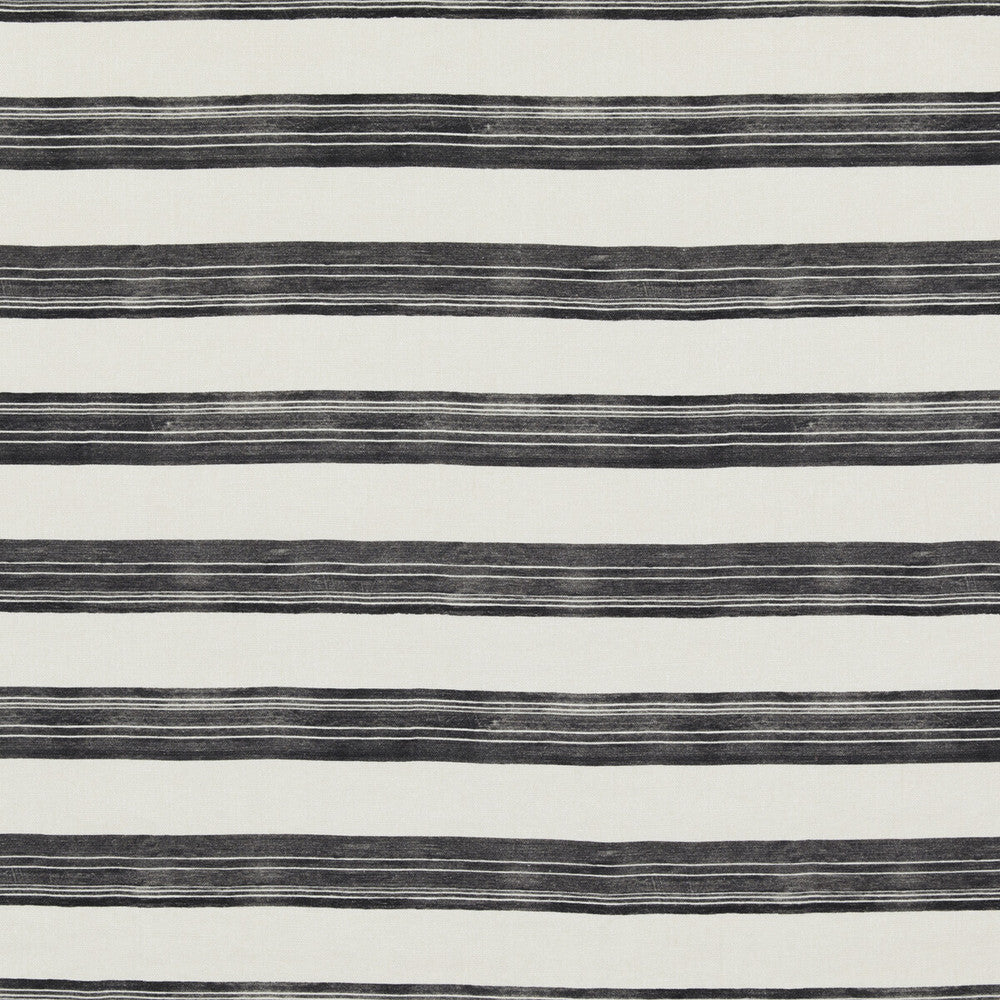 Askew Ivory/Onyx by Groundworks Designer Fabric KELLY WEARSTLER IV LINEN - 100% Italy HEAVY Horizontal: 27.02052 and Vertical: 25.16872 53.58006 - Swanky Fabrics -