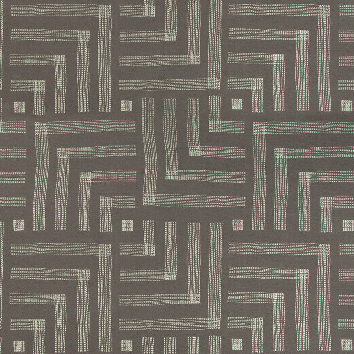 Pastiche Mocha/Cream by Groundworks Designer Fabric KELLY WEARSTLER IV COTTON - 66%;RAYON - 34% India HEAVY Horizontal: 27 and Vertical: 31.48 54 - Swanky Fabrics -