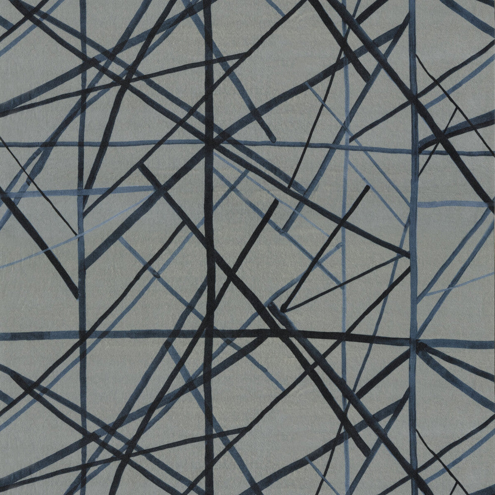 Channels Velvet Slate/Blue by Groundworks Designer Fabric KELLY WEARSTLER IV COTTON - 86%;MODAL - 14% Italy Horizontal: 55.0418 and Vertical: 41.37 55.0418 - Swanky Fabrics -