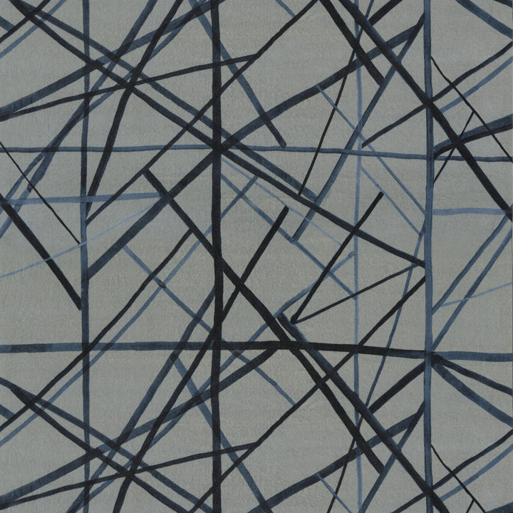 Channels Velvet Slate/Blue by Groundworks Designer Fabric KELLY WEARSTLER IV COTTON - 86%;MODAL - 14% Italy Horizontal: 55.0418 and Vertical: 41.37 55.0418 - Swanky Fabrics -