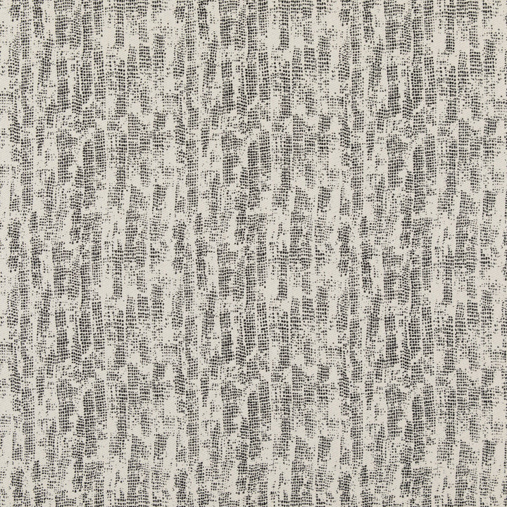 Verse Ivory/Onyx by Groundworks Designer Fabric KELLY WEARSTLER IV VISCOSE - 49%;COTTON - 32%;LINEN - 10%;POLYESTER - 9% Italy HEAVY Horizontal: 14.01064 and Vertical: 21.01596 55.0418 - Swanky Fabrics -