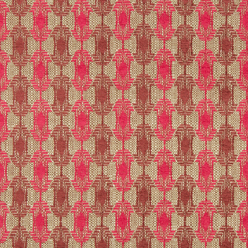 Quartz Weave Cerise by Groundworks Designer Fabric GEMS COLLECTION VISCOSE - 65%;COTTON - 24%;LINEN - 8%;ACRYLIC - 3% Italy MEDIUM Horizontal: 2.28 and Vertical: 2.83 55.12 - Swanky Fabrics -