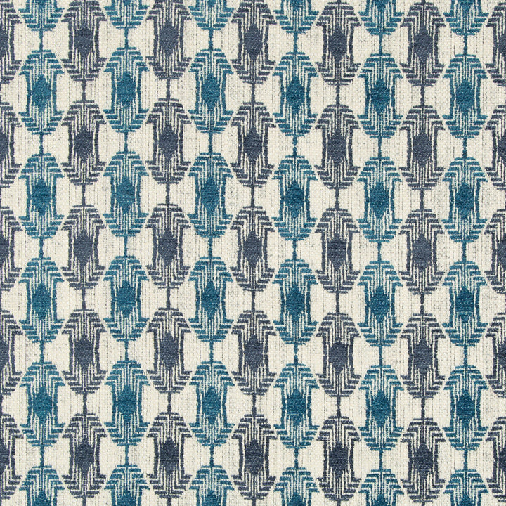 Quartz Weave Deep Sea by Groundworks Designer Fabric GEMS COLLECTION VISCOSE - 65%;COTTON - 24%;LINEN - 8%;ACRYLIC - 3% Italy MEDIUM Horizontal: 2.28 and Vertical: 2.83 55.12 - Swanky Fabrics -