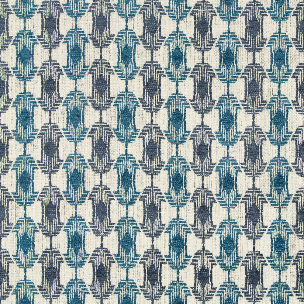 Quartz Weave Deep Sea by Groundworks Designer Fabric GEMS COLLECTION VISCOSE - 65%;COTTON - 24%;LINEN - 8%;ACRYLIC - 3% Italy MEDIUM Horizontal: 2.28 and Vertical: 2.83 55.12 - Swanky Fabrics -