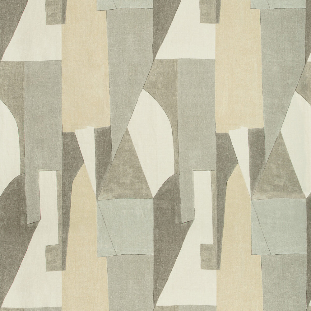 District Alabaster by Groundworks Designer Fabric KELLY WEARSTLER V LINEN - 100% Italy MEDIUM Horizontal: 26.25 and Vertical: 40 52.5 - Swanky Fabrics -