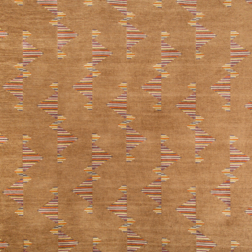 Arcade Copper by Groundworks Designer Fabric KELLY WEARSTLER V VISCOSE - 60%;COTTON - 40% Italy HEAVY Horizontal: 13.77 and Vertical: 20 55.12 - Swanky Fabrics -
