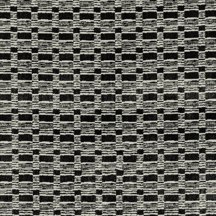 Lure Onyx/Ivory by Groundworks Designer Fabric KELLY WEARSTLER VI VISCOSE - 74%;POLYESTER - 16%;COTTON - 10% Italy MEDIUM Horizontal: 2.76 and Vertical: 2.76 55.12 - Swanky Fabrics -