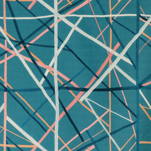 Lee Jofa Modern Fabric Simpatico Print Teal