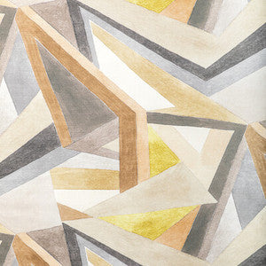 Lee Jofa Modern Fabric Roulade Print Citron/Stone