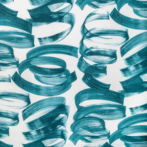Lee Jofa Modern Fabric Laryo Print Lagoon