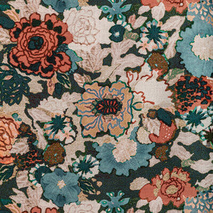 Lee Jofa Modern Fabric Arioso Print Sea/Spice