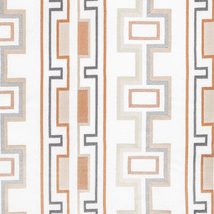 Lee Jofa Modern Fabric Tritone Embroidery Copper