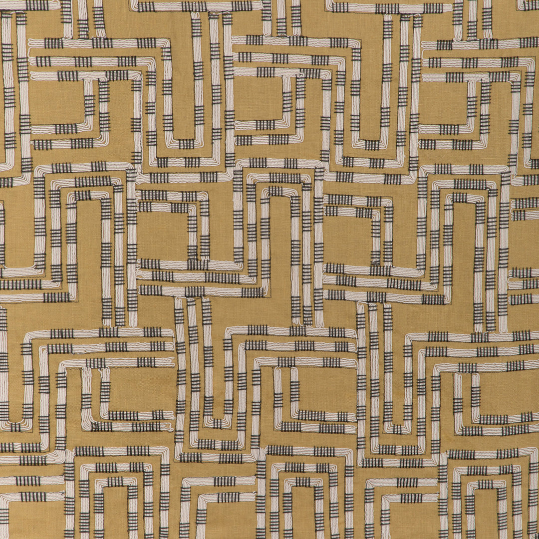 Lee Jofa Modern Fabric Circuit Emb - Ochre