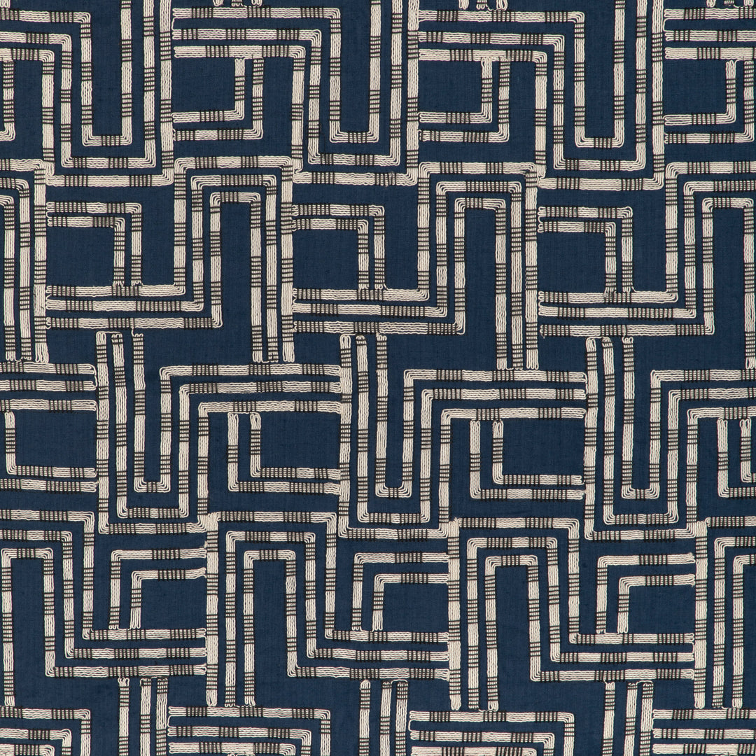 Lee Jofa Modern Fabric Circuit Emb - Azure