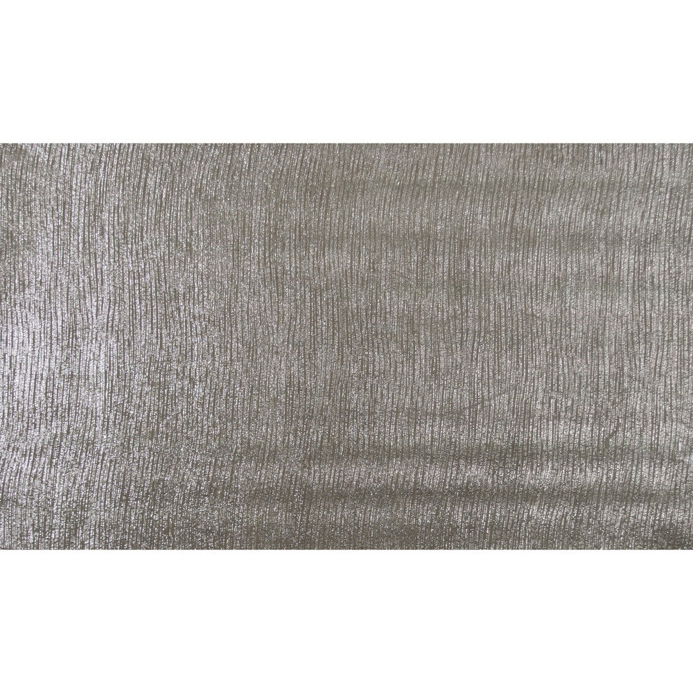 Glitterati Silver by Groundworks Designer Fabric KELLY WEARSTLER LEATHER COLLECTION LEATHER - 100% United States - Horizontal: 10.5 and Vertical: 6.5 - - Swanky Fabrics -