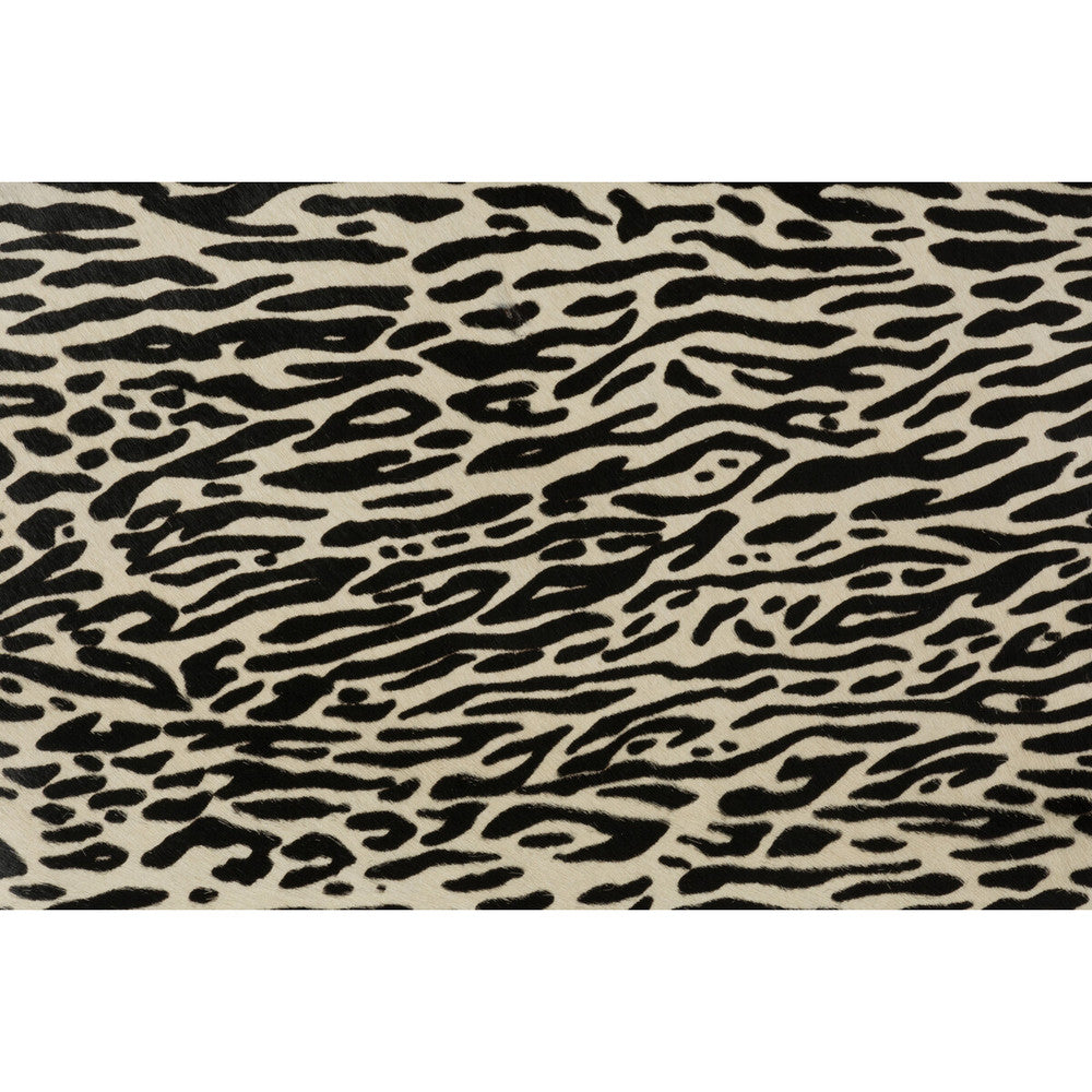 Starlett Ivory/Ebony by Groundworks Designer Fabric KELLY WEARSTLER LEATHER COLLECTION LEATHER - 100% Brazil - Horizontal: - and Vertical: - - - Swanky Fabrics -