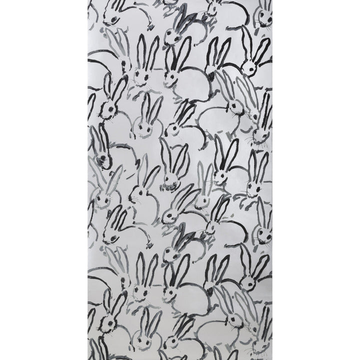 Hutch Silver by Groundworks Designer Wallcovering HUNT SLONEM FOR GROUNDWORKS PAPER - 100% United States Horizontal: 27 and Vertical: 31.75 27 - Swanky Fabrics -