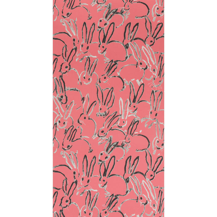 Hutch Pink by Groundworks Designer Wallcovering HUNT SLONEM FOR GROUNDWORKS PAPER - 100% United States Horizontal: 27 and Vertical: 31.75 27 - Swanky Fabrics -