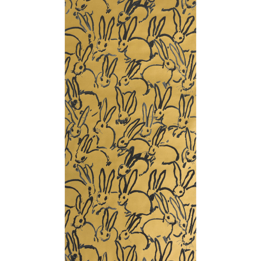 Hutch Gold by Groundworks Designer Wallcovering HUNT SLONEM FOR GROUNDWORKS PAPER - 100% United States Horizontal: 27 and Vertical: 31.75 27 - Swanky Fabrics -