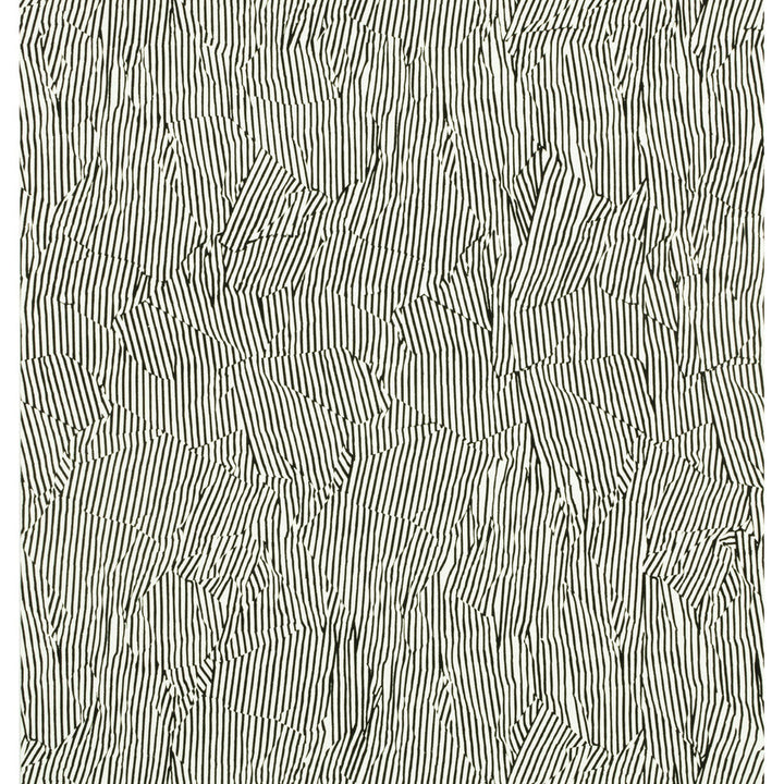 Avant Ivory/Black by Groundworks Designer Wallcovering KELLY WEARSTLER WALLPAPERS II PAPER - 100% United States Horizontal: 27 and Vertical: 27 27 - Swanky Fabrics -