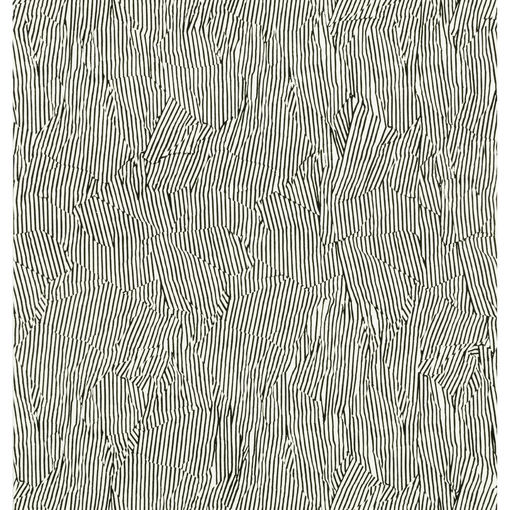 Avant Ivory/Black by Groundworks Designer Wallcovering KELLY WEARSTLER WALLPAPERS II PAPER - 100% United States - Horizontal: 27 and Vertical: 27 27 - Swanky Fabrics -
