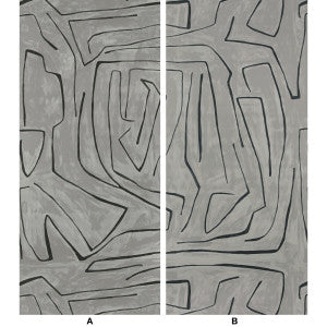 Groundworks Wallpaper Graffito Graphite