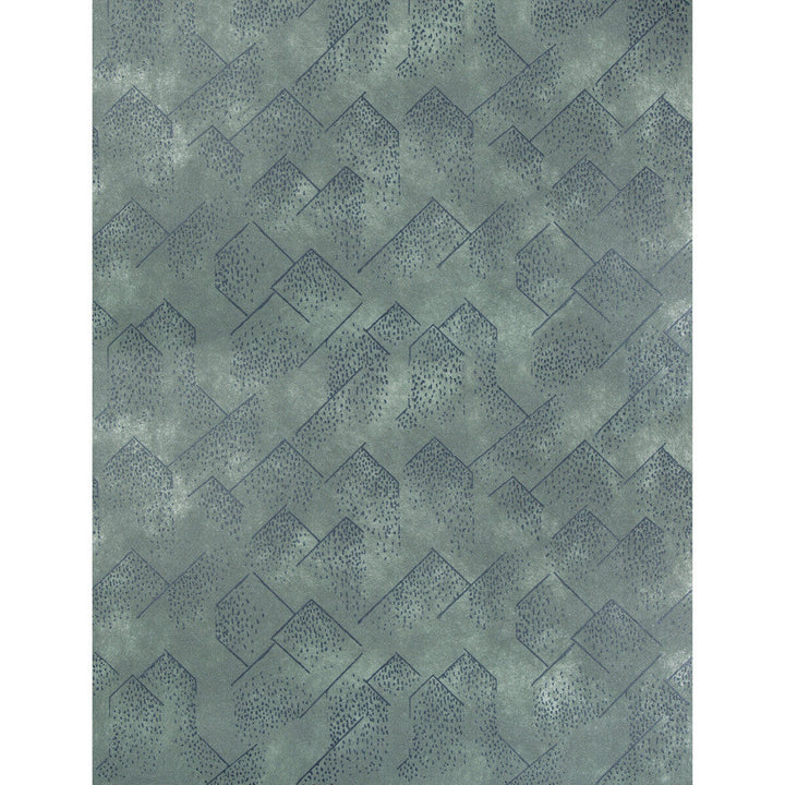 Brink Paper Navy/Slate by Groundworks Designer Wallcovering KELLY WEARSTLER WALLPAPERS III CELLULOSE - 100% United States - Horizontal: 27 and Vertical: 32.5 27 - Swanky Fabrics -