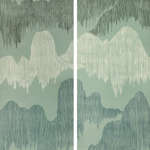 Groundworks Wallpaper Cascadia Paper Teal