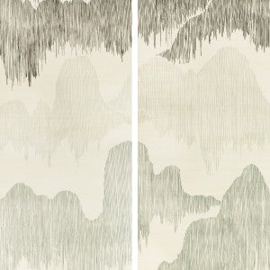 Groundworks Wallpaper Cascadia Paper Pearl