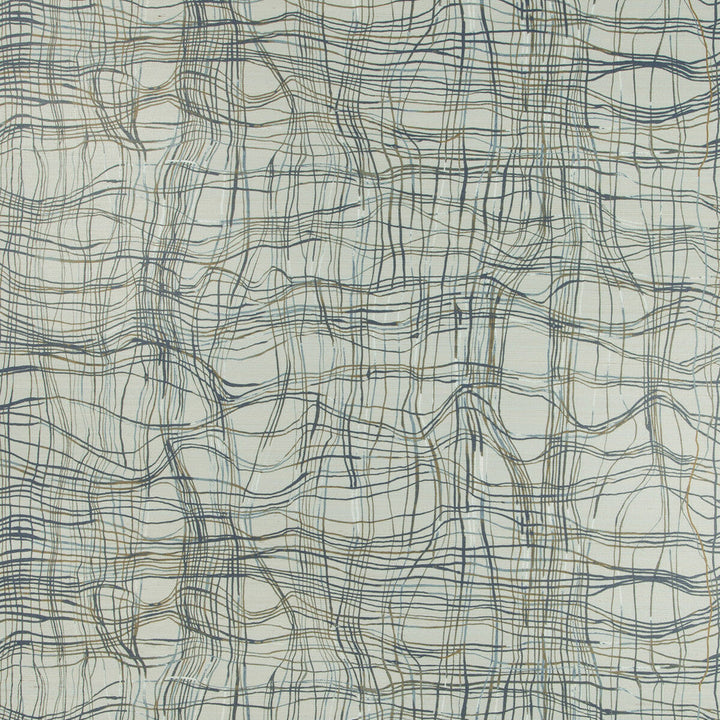 Entangle Paper Mist by Groundworks Designer Wallcovering KELLY WEARSTLER WALLPAPERS IV JUTE - 90%;COTTON - 10% Italy Horizontal: 34.25 and Vertical: 24.41 34.25 - Swanky Fabrics -