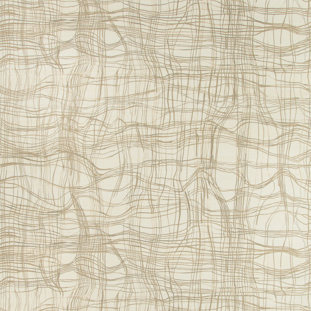 Entangle Paper Almond by Groundworks Designer Wallcovering KELLY WEARSTLER WALLPAPERS IV JUTE - 90%;COTTON - 10% Italy - Horizontal: 34.25 and Vertical: 24.41 34.25 - Swanky Fabrics -
