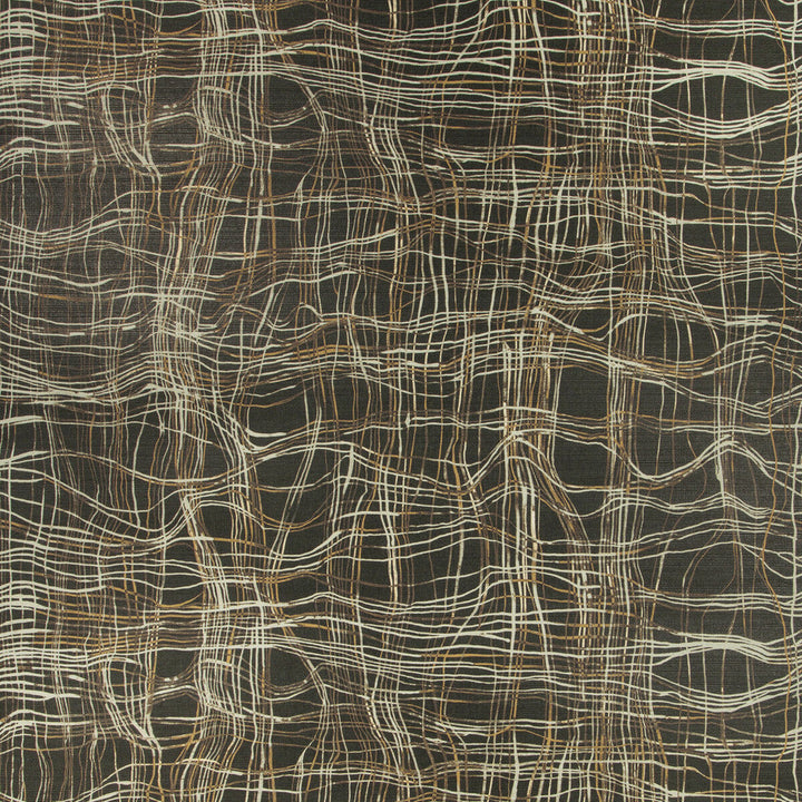 Entangle Paper Raven by Groundworks Designer Wallcovering KELLY WEARSTLER WALLPAPERS IV JUTE - 90%;COTTON - 10% Italy - Horizontal: 34.25 and Vertical: 24.41 34.25 - Swanky Fabrics -