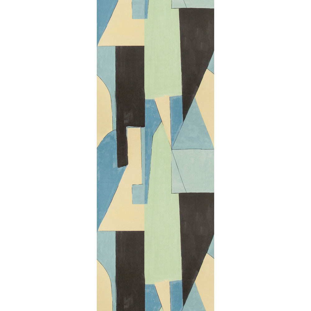 District Paper Cobalt by Groundworks Designer Wallcovering KELLY WEARSTLER WALLPAPERS V CELLULOSE - 60%;POLYESTER - 24%;MINERAL FILLERS - 12%;BINDER - 4% Italy Horizontal: 26.77 and Vertical: 42.18 26.77 - Swanky Fabrics -