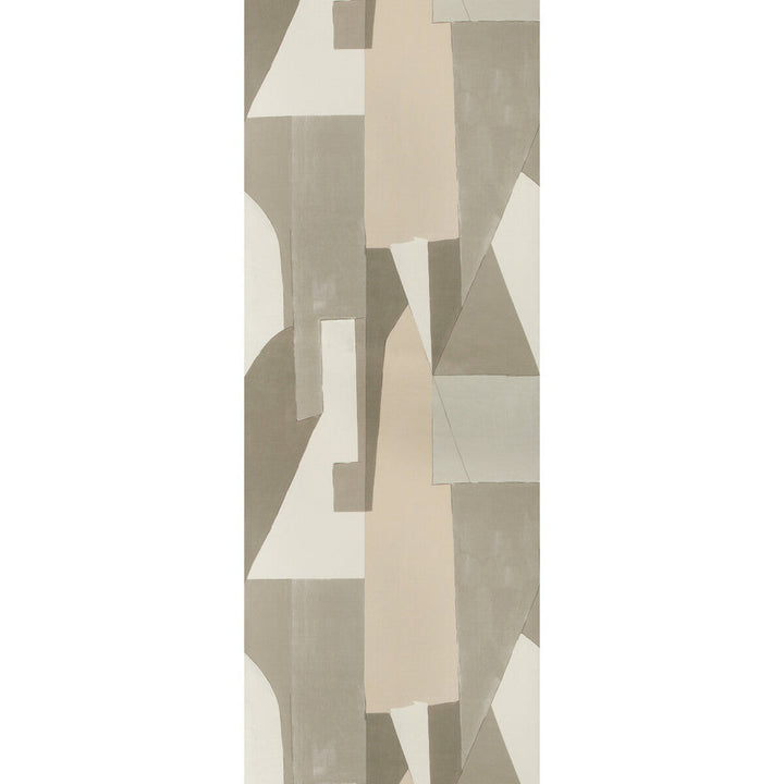 District Paper Alabaster by Groundworks Designer Wallcovering KELLY WEARSTLER WALLPAPERS V CELLULOSE - 60%;POLYESTER - 24%;MINERAL FILLERS - 12%;BINDER - 4% Italy Horizontal: 26.77 and Vertical: 42.18 26.77 - Swanky Fabrics -