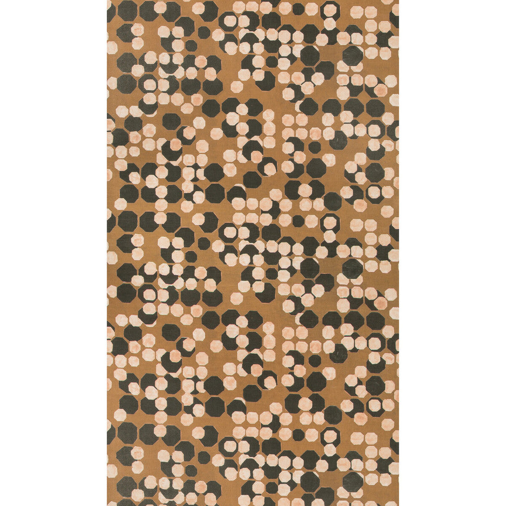 Hex Paper Coin by Groundworks Designer Wallcovering KELLY WEARSTLER WALLPAPERS V LINEN - 80%;ACRYLIC - 20% Italy - Horizontal: 34.25 and Vertical: 24.68 34.25 - Swanky Fabrics -