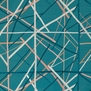 Lee Jofa Modern Wallpaper Simpatico Paper Teal