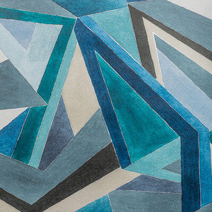 Lee Jofa Modern Wallpaper Roulade Paper Navy/Teal