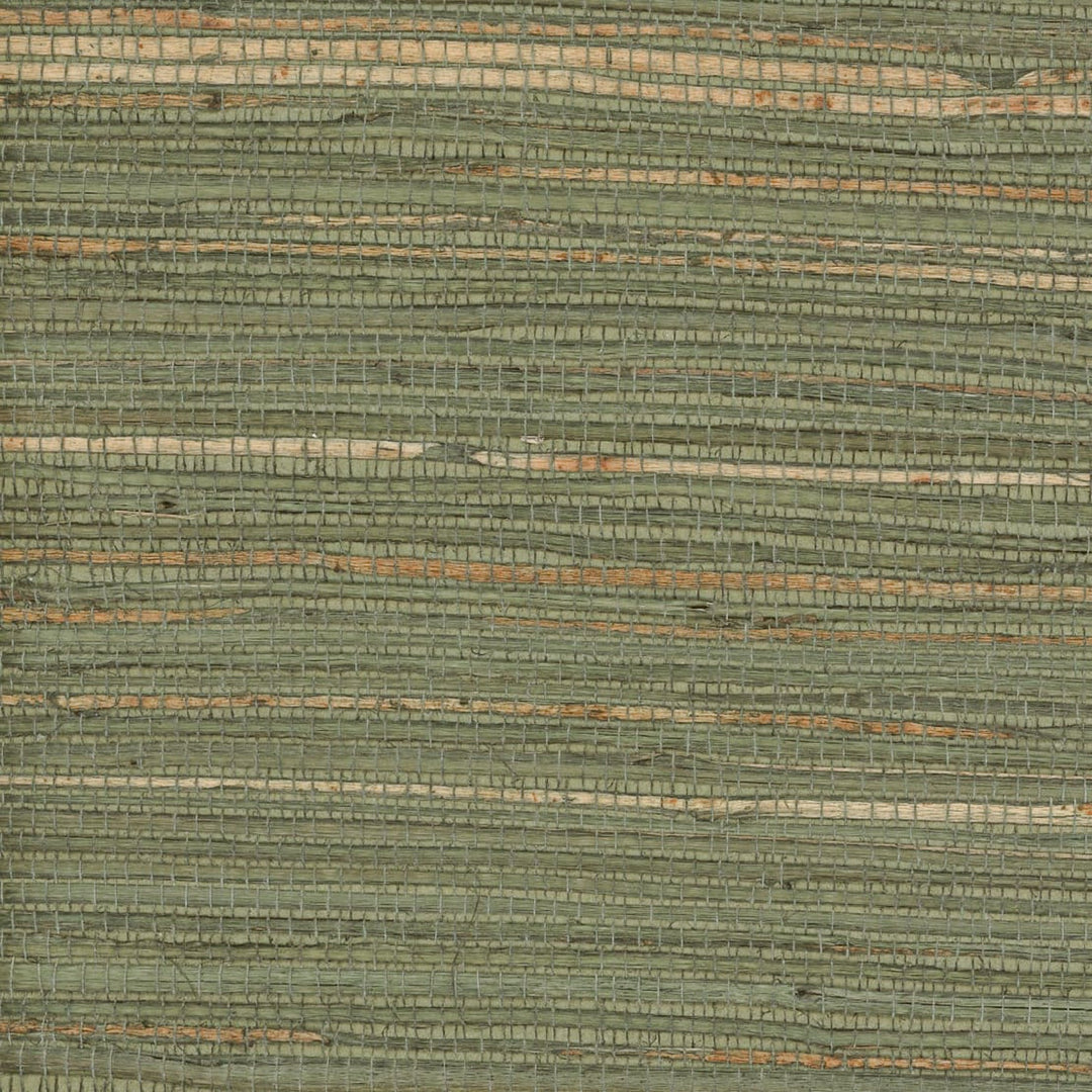 Mystic (Wp) # A54 Green by Maxwell Designer Wallpaper Grasscloth Wallcovering GRASSROOT BACKING: 90g NON WOVEN CHINA 36" x 8YD - Swanky Fabrics -
