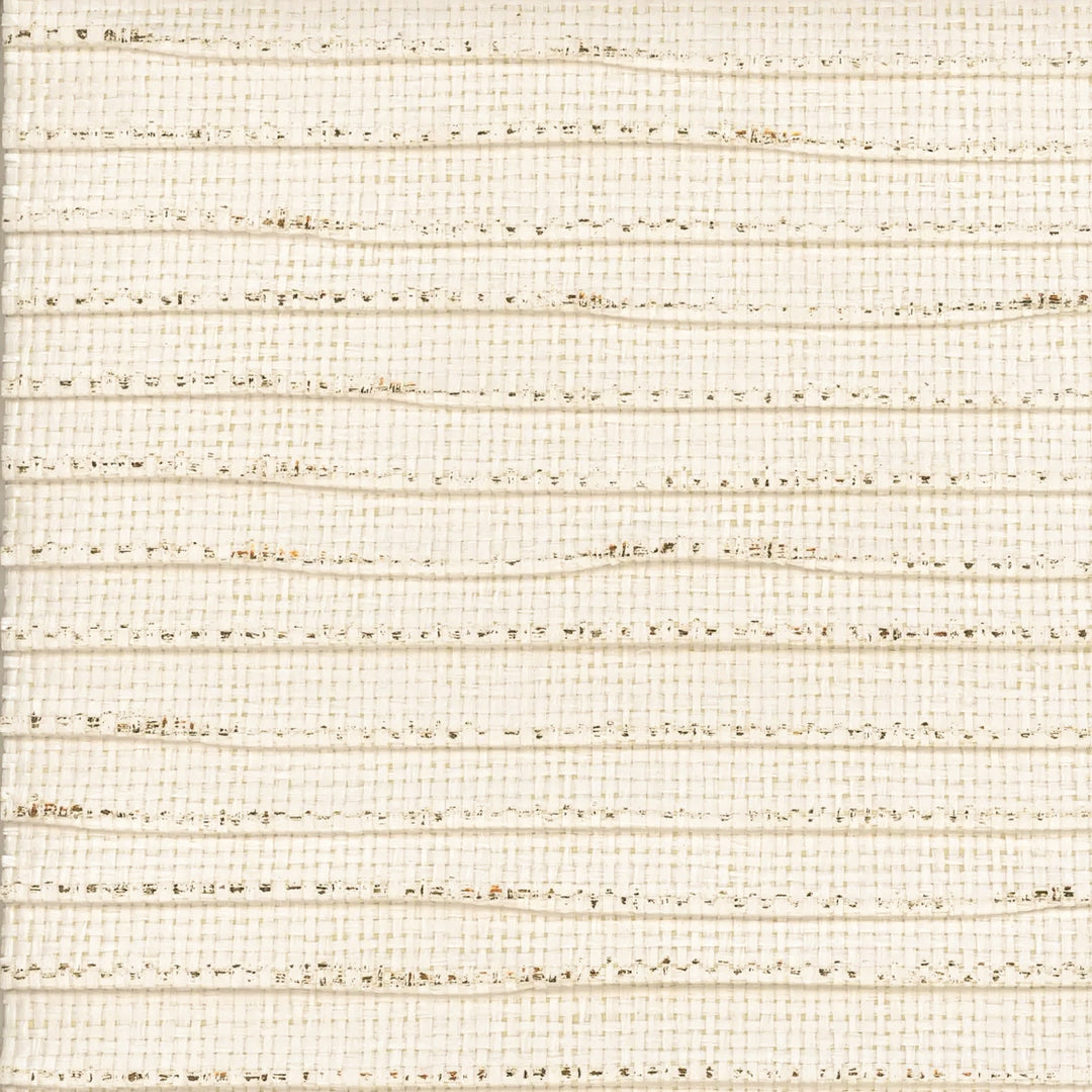Pearl (Wp) # HMQ1909022 White by Maxwell Designer Wallpaper Grasscloth Wallcovering PLEATED PAPERWEAVE BACKING: 120g NON WOVEN CHINA 36" x 8YD - Swanky Fabrics -