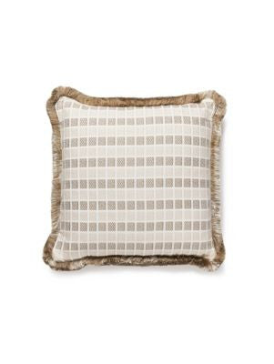 Fair Isle Pillow 18 X 18 - Birch GWFAIRPILL0001 by Scalamandre Designer Pillows 100% COTTON U.S.A. Horizontal: and Vertical: 0 - Swanky Fabrics -