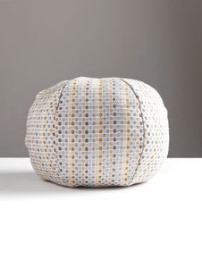 Scalamandre Pillow Odette Weave   12 Dia - Limestone GWSODETPILL0001