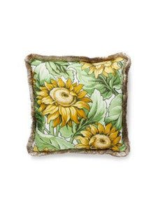 Scalamandre Pillow Sunflower Print   18 X 18 - Harvest GWSUNFLPILA0001