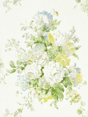 Sybilla Bouquet Hillside GW166210002 by Grey Watkins Designer Fabric FLORA 100% LINEN THAILAND MEDIUM DUTY Horizontal: 33.57" and Vertical: 26.25" 52.5 - Swanky Fabrics -