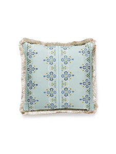 Scalamandre Pillow Imogen Embroidery   18 X 18 - Seabed GWIMOGEPILL0002