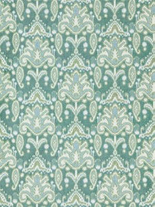 Grey Watkins Fabric Kandira Ikat Turquoise GW272100003