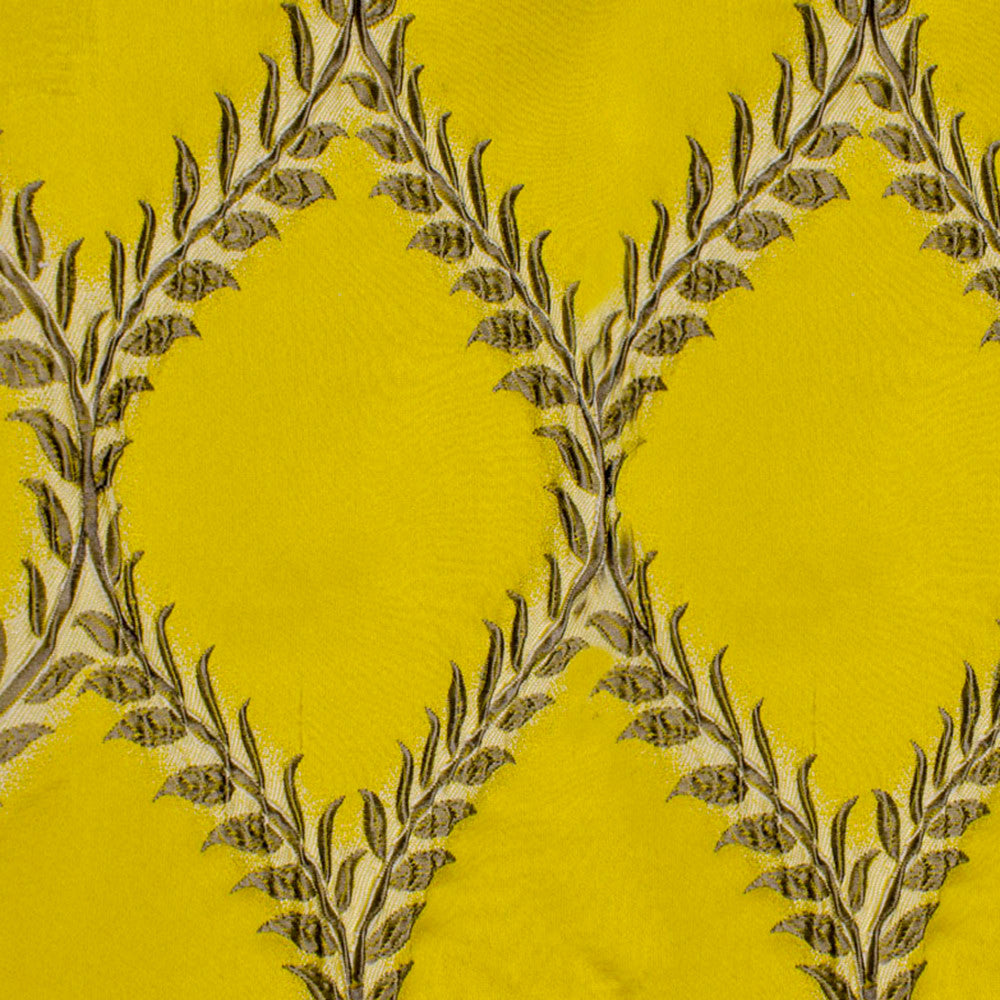 Garnet A Citron by Europatex Designer Fabric Garnet 100% Polyester V: 7.89" H: 4.85" 55.00 inches - Swanky Fabrics -