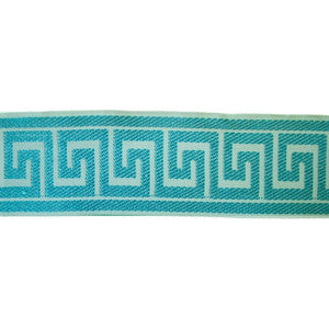Europatex Fabric Greek Key Ice Blue